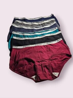 Women’s Cotton High-Waist Panties - Pack with Maroon, Teal, Black, Navy & Gray